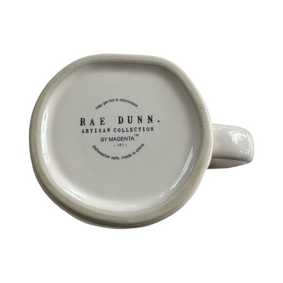 Rae Dunn Coffee Mug Keep Palm and Summer On (Ivory with Black Lettering) NWOT - Picture 8 of 9